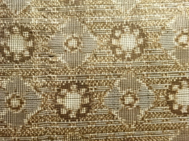 JAPANESE KIMONO / ANTIQUE KIMONO / SILK / DORO OSHIMA TSUMUGI / WOVEN RHOMBUS